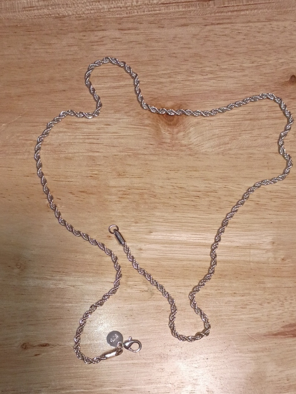 Classic Rope Chain Necklace in 925 Silver